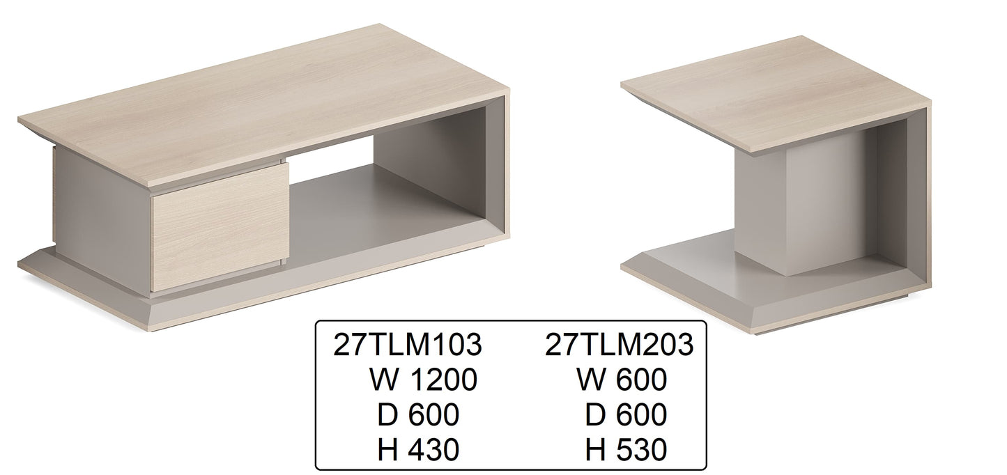 Beige side table