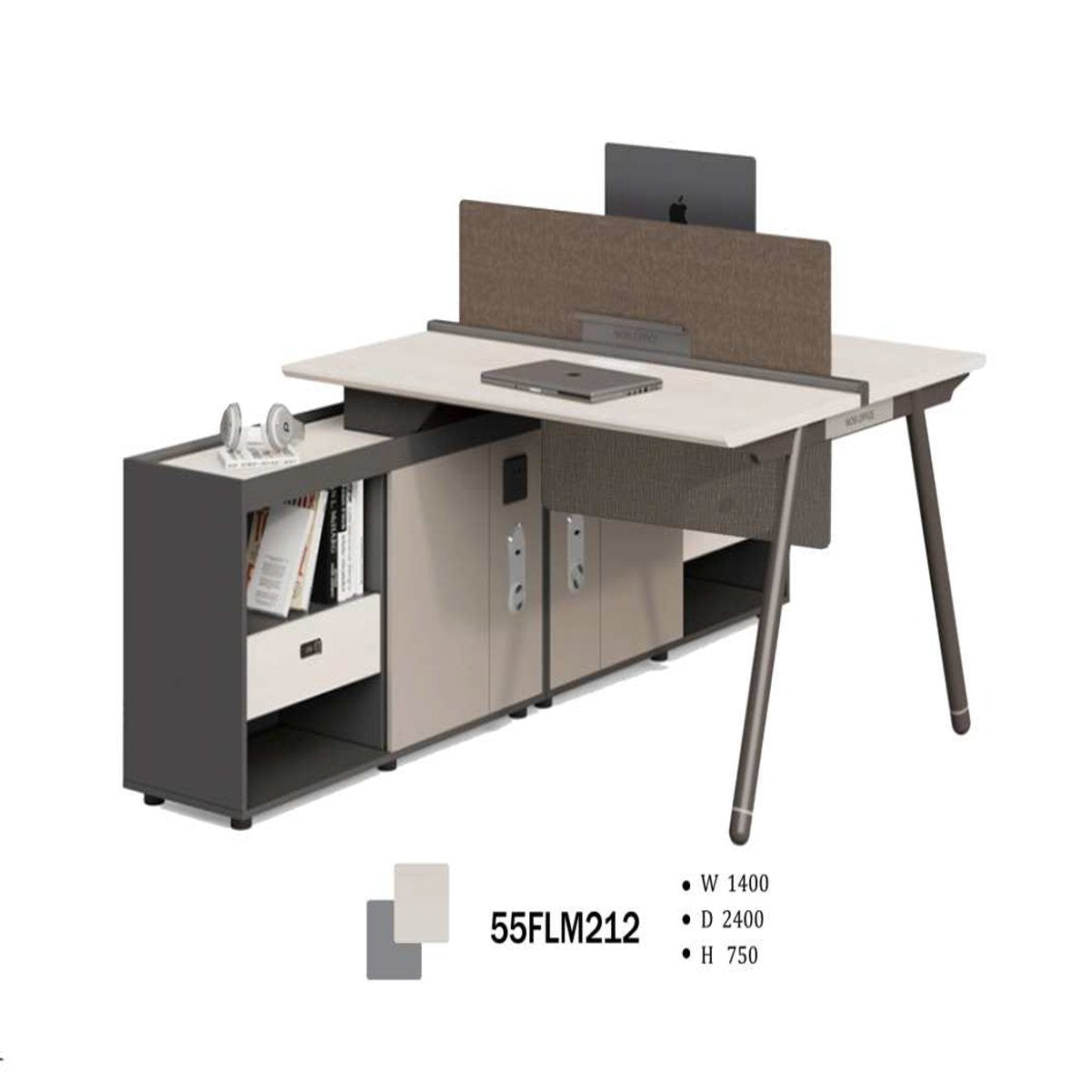 Dual workstation – 1.40 m