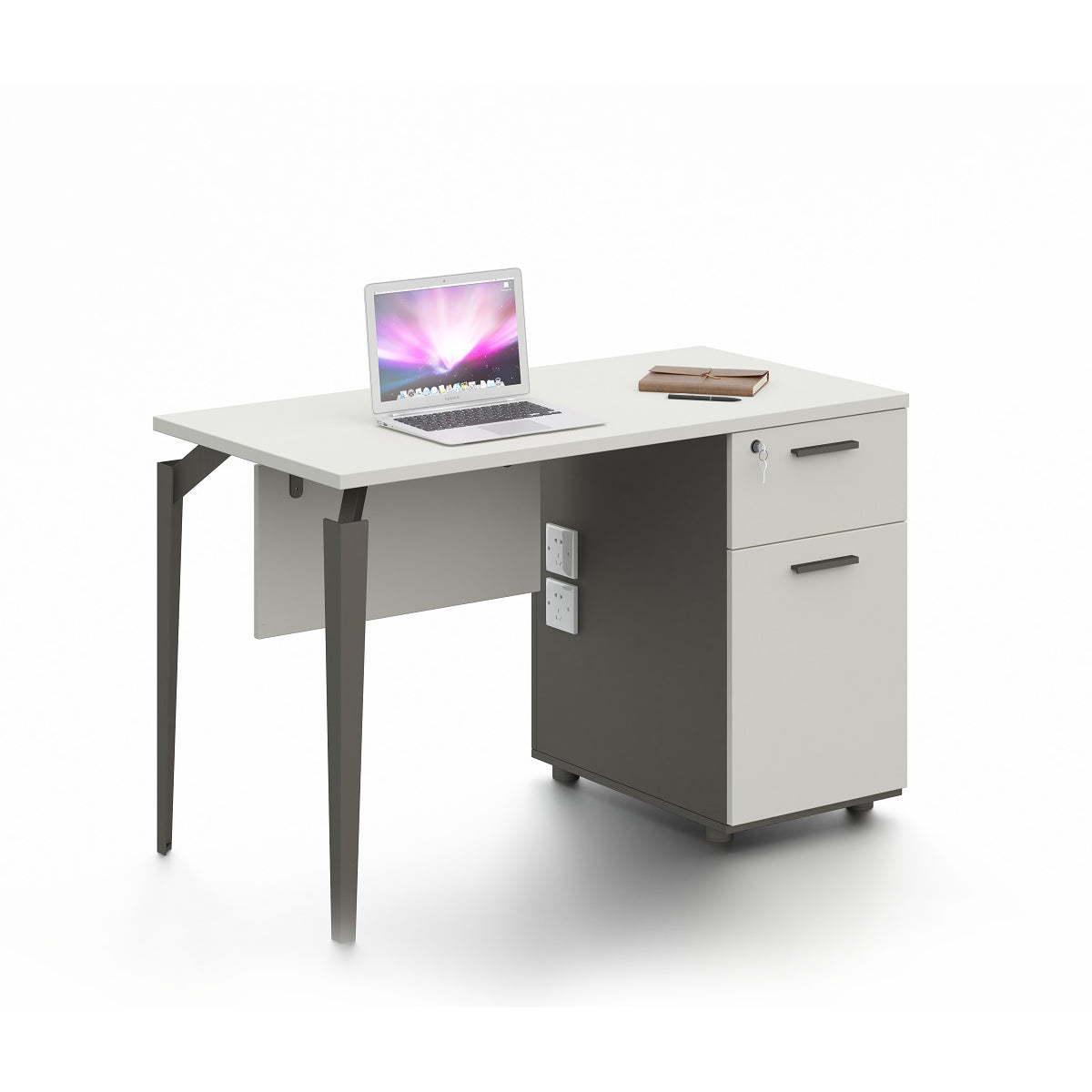 Office Desk 1.20 DG08-D0212W WHITE GRAY