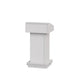 White podium stand