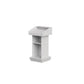 White podium stand