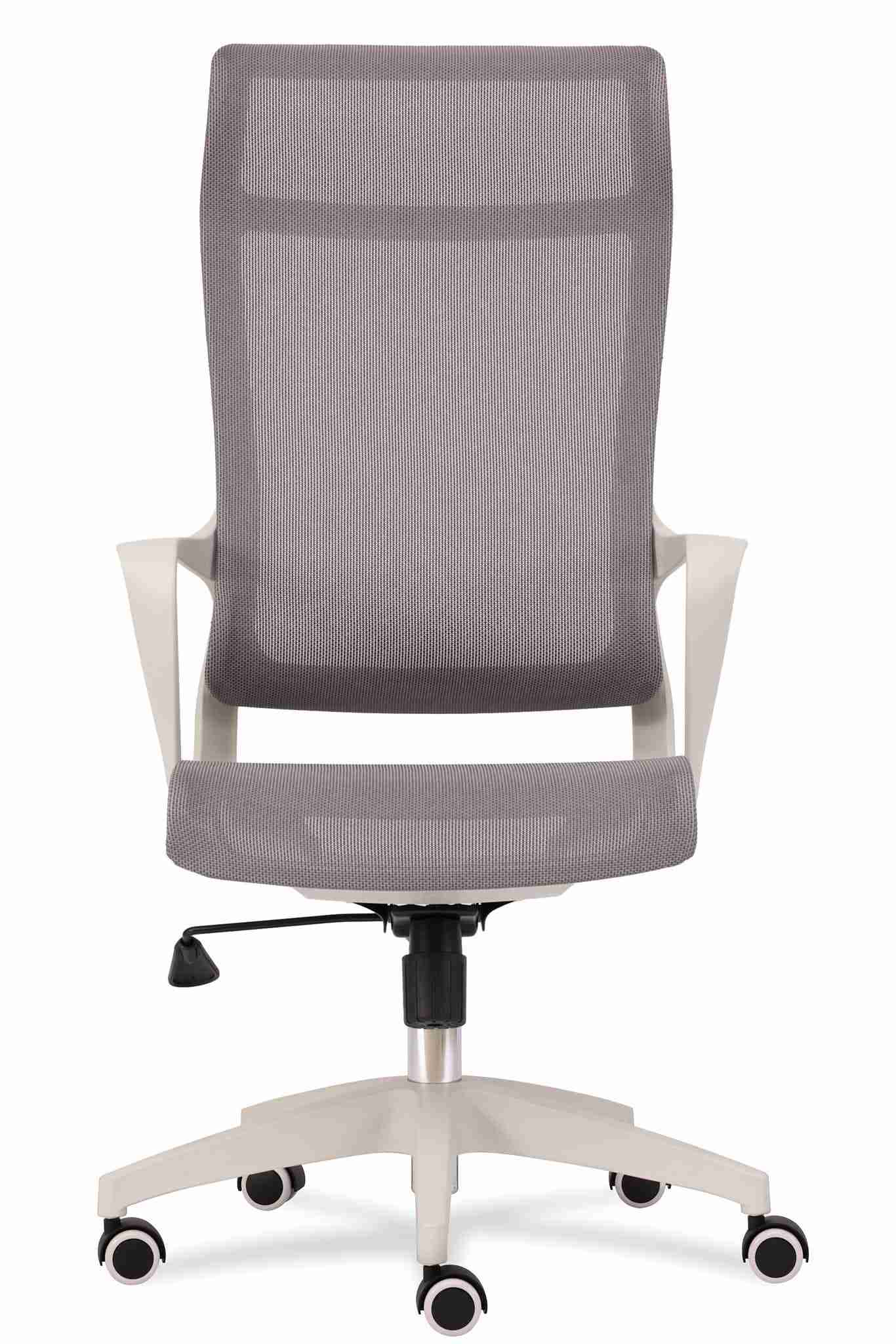 Brown Grey High Back Swivel Office Chair