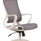 Brown Grey High Back Swivel Office Chair