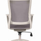 Brown Grey High Back Swivel Office Chair