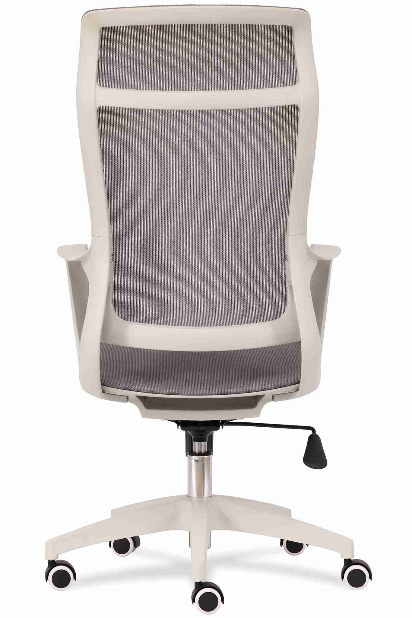 Brown Grey High Back Swivel Office Chair