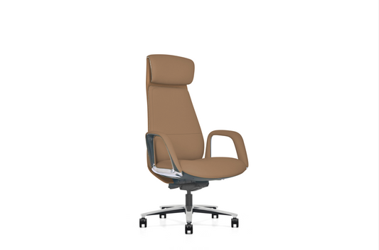 High-Back Swivel Chair GW05A Camel