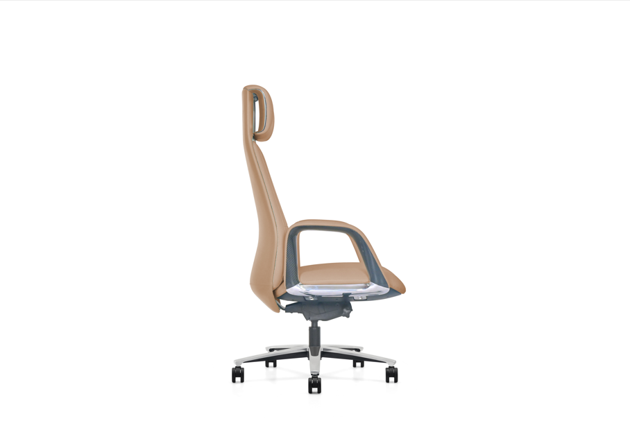 High-Back Swivel Chair GW05A Camel