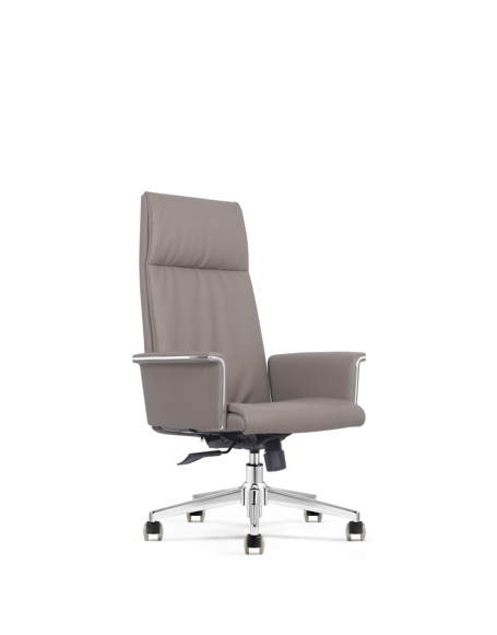 High-back swivel chair – YS-2402A TAUPE