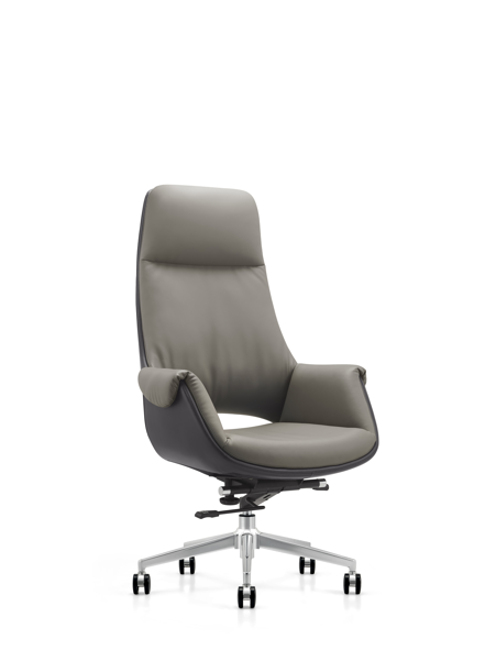 High-back swivel chair – LY2217A LIGHT GREY