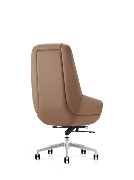 High-back swivel chair – YS-2212A LIGHT BROWN