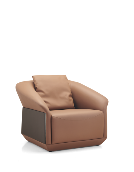 Single-Seater Sofa SF236-1 Light Brown