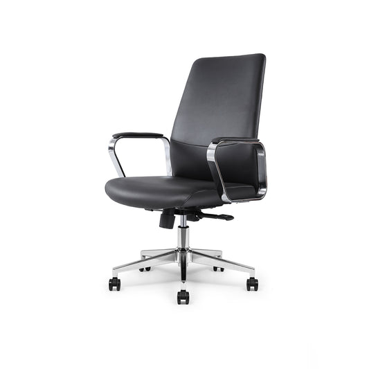 Black Low-Back Chair