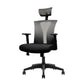 Black High-Back Swivel Chair